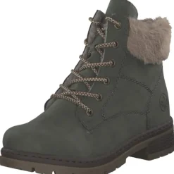 Damen Rieker Stiefel<Y7424, Schnürstiefel, Damen, moor/fango