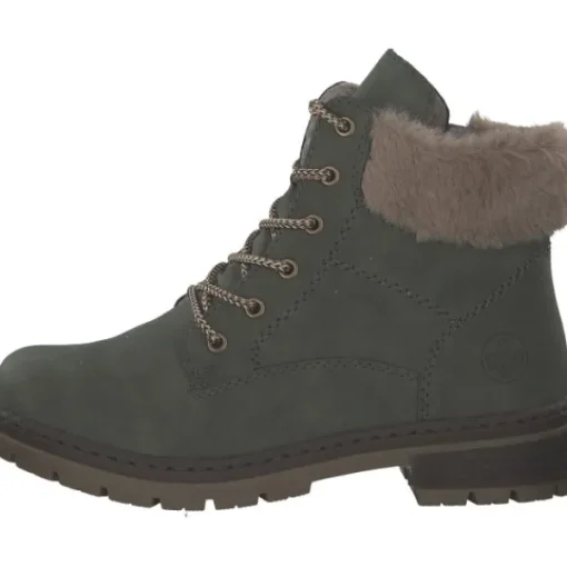 Damen Rieker Stiefel<Y7424, Schnürstiefel, Damen, moor/fango