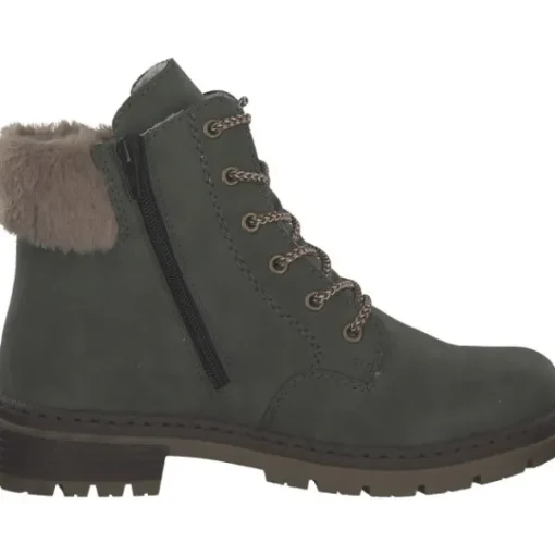 Damen Rieker Stiefel<Y7424, Schnürstiefel, Damen, moor/fango