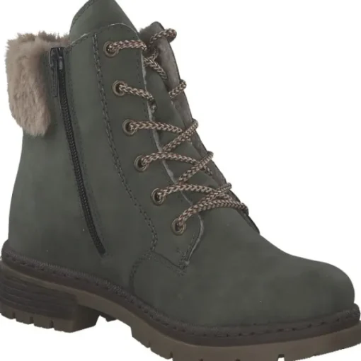Damen Rieker Stiefel<Y7424, Schnürstiefel, Damen, moor/fango