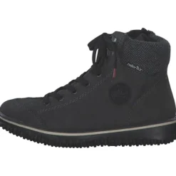 Damen Rieker Stiefel<Z4251-45, Schnürstiefel, Damen, anthrazit/grau/schwarz