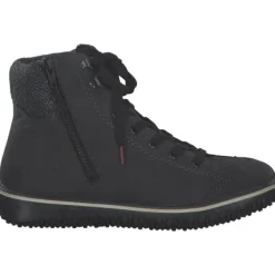 Damen Rieker Stiefel<Z4251-45, Schnürstiefel, Damen, anthrazit/grau/schwarz