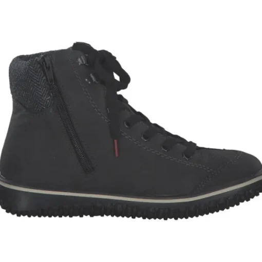Damen Rieker Stiefel<Z4251-45, Schnürstiefel, Damen, anthrazit/grau/schwarz