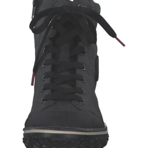 Damen Rieker Stiefel<Z4251-45, Schnürstiefel, Damen, anthrazit/grau/schwarz