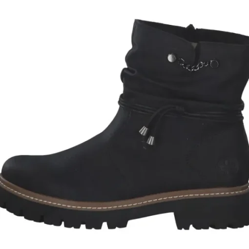 Damen Rieker Stiefel<Z5770, Stiefeletten, Damen, Schwarz