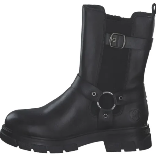 Damen Rieker Stiefel<Z9177, Stiefeletten, Damen, Schwarz/Schwarz