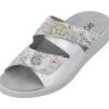 Damen Rohde Pantoletten & Badeschuhe<5735, Pantoletten, Damen, silber - muster