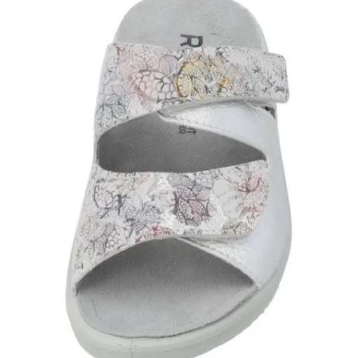 Damen Rohde Pantoletten & Badeschuhe<5735, Pantoletten, Damen, silber - muster