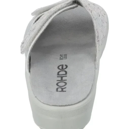 Damen Rohde Pantoletten & Badeschuhe<5735, Pantoletten, Damen, silber - muster