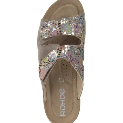 Damen Rohde Pantoletten & Badeschuhe<1403, Pantoletten, Damen, gold