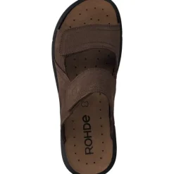 Herren Rohde Pantoletten & Badeschuhe<6522, Pantoletten, Herren, Mocca