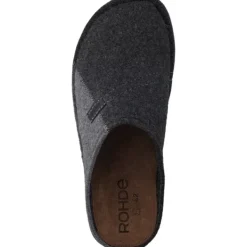 Herren Rohde Pantoletten & Badeschuhe<6942, Pantoletten, Herren, Schwarz