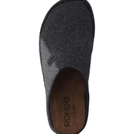 Herren Rohde Pantoletten & Badeschuhe<6942, Pantoletten, Herren, Schwarz