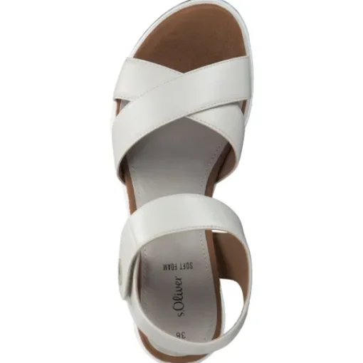 Damen s. Oliver Sandalen<28708, Klassische Sandalen, Damen, Weiß