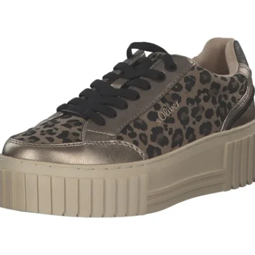 Damen s. Oliver Klassische- & Business Schuhe<5-23662-43/907 M2366242, Schnürschuhe, Damen, LEOPARD