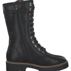 Damen s. Oliver Stiefel<5-26221-41/022 M2622141, Schnürstiefel, Damen, Schwarz