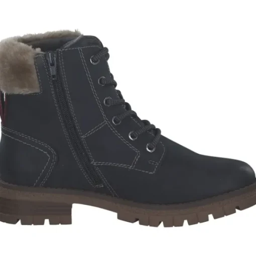 Damen s. Oliver Stiefel<5-26227-43/805 M2622743, Schnürstiefel, Damen, NAVY