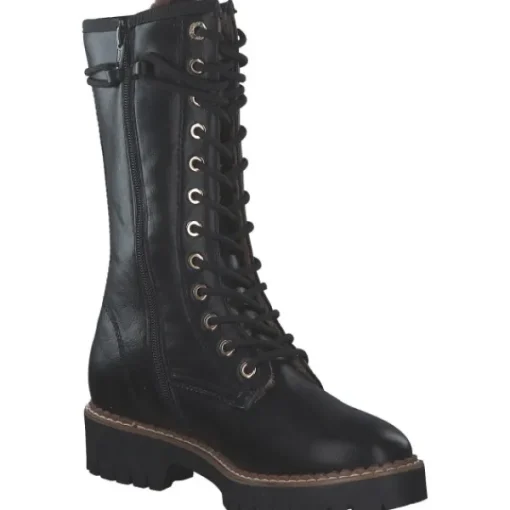 Damen s. Oliver Stiefel<5-26221-41/022 M2622141, Schnürstiefel, Damen, Schwarz