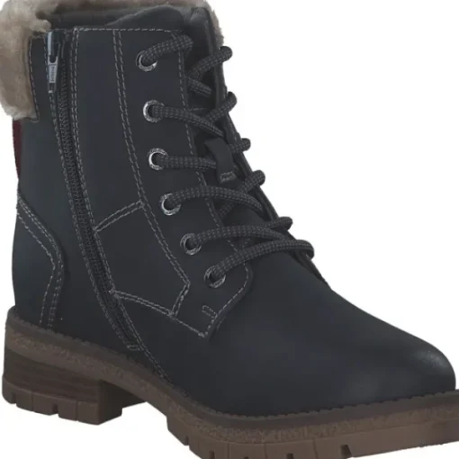 Damen s. Oliver Stiefel<5-26227-43/805 M2622743, Schnürstiefel, Damen, NAVY