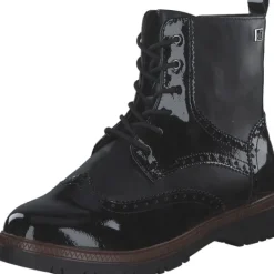 Damen s. Oliver Stiefel<5-25232-43/001 M2523243, Stiefeletten, Damen, Schwarz (Schwarz Lack)