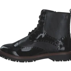 Damen s. Oliver Stiefel<5-25232-43/001 M2523243, Stiefeletten, Damen, Schwarz (Schwarz Lack)