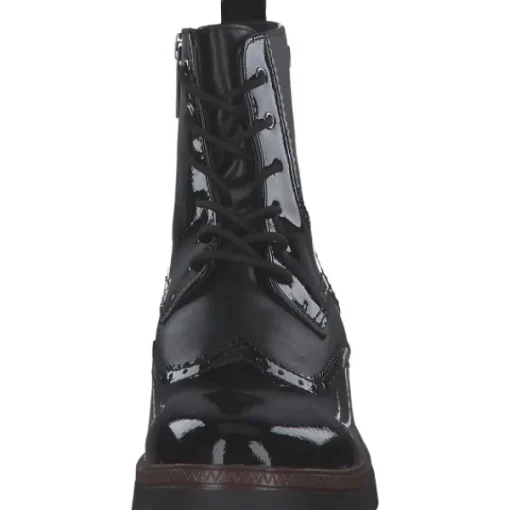 Damen s. Oliver Stiefel<5-25232-43/001 M2523243, Stiefeletten, Damen, Schwarz (Schwarz Lack)