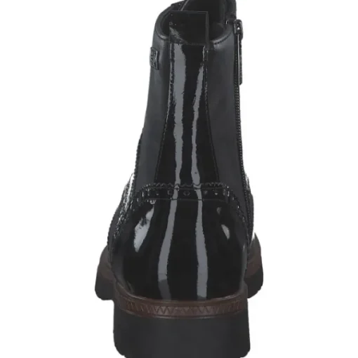Damen s. Oliver Stiefel<5-25232-43/001 M2523243, Stiefeletten, Damen, Schwarz (Schwarz Lack)