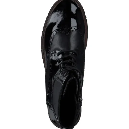 Damen s. Oliver Stiefel<5-25232-43/001 M2523243, Stiefeletten, Damen, Schwarz (Schwarz Lack)