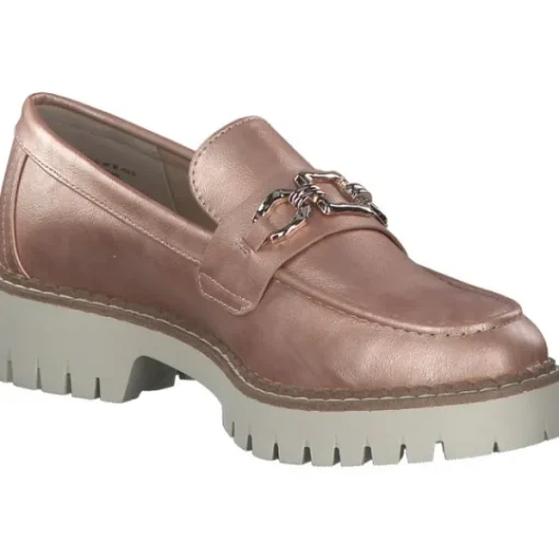 Damen s. Oliver Slipper<24702, Mokassins, Damen, Rosa (Kupfer-Multi,Puder)