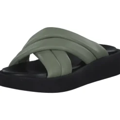Damen s. Oliver Pantoletten & Badeschuhe<27207, Plateau-Pantoletten, Damen, PALE GREEN
