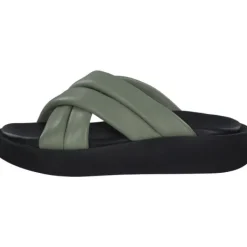 Damen s. Oliver Pantoletten & Badeschuhe<27207, Plateau-Pantoletten, Damen, PALE GREEN