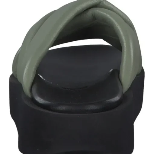 Damen s. Oliver Pantoletten & Badeschuhe<27207, Plateau-Pantoletten, Damen, PALE GREEN