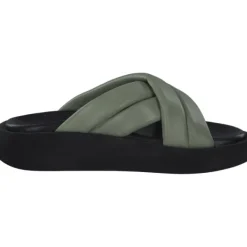 Damen s. Oliver Pantoletten & Badeschuhe<27207, Plateau-Pantoletten, Damen, PALE GREEN
