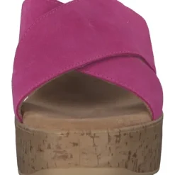 Damen s. Oliver Pantoletten & Badeschuhe<27212, Plateau-Pantoletten, Damen, pink