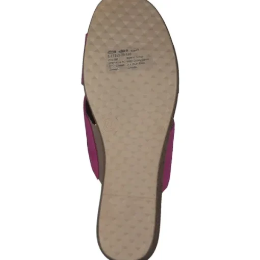 Damen s. Oliver Pantoletten & Badeschuhe<27212, Plateau-Pantoletten, Damen, pink