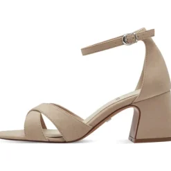Damen s. Oliver Sandaletten<28302, Plateau-Sandaletten, Damen, Beige