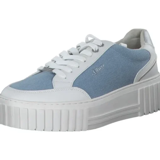 Damen s. Oliver Klassische- & Business Schuhe<23662, Schnürschuhe, Damen, LIGHT BLUE COMB.