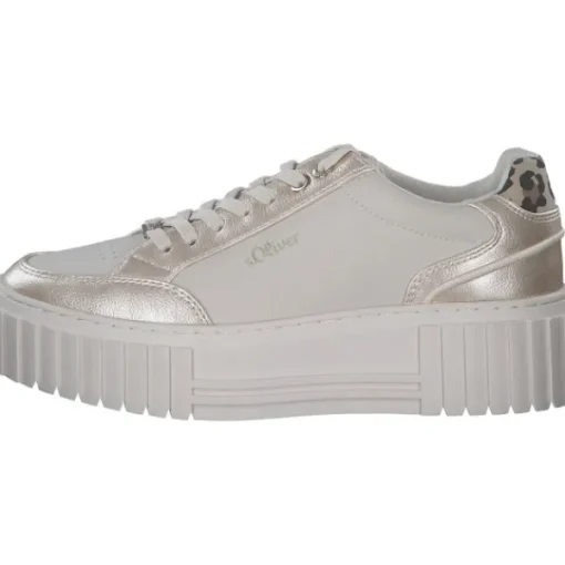 Damen s. Oliver Klassische- & Business Schuhe<23662, Schnürschuhe, Damen, BEIGE COMB