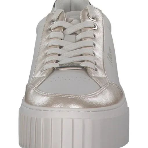 Damen s. Oliver Klassische- & Business Schuhe<23662, Schnürschuhe, Damen, BEIGE COMB