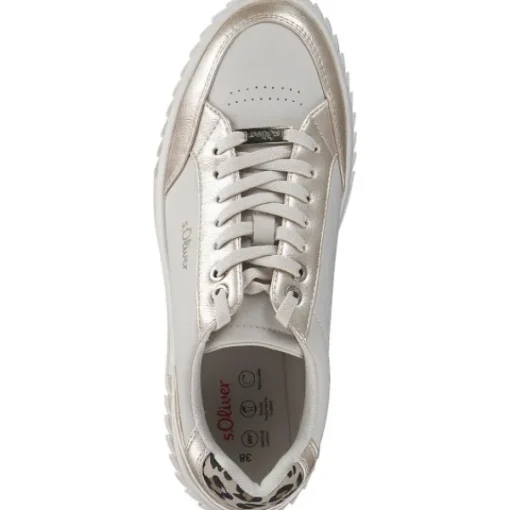 Damen s. Oliver Klassische- & Business Schuhe<23662, Schnürschuhe, Damen, BEIGE COMB