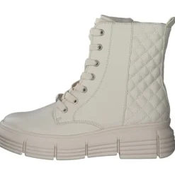 Damen s. Oliver Stiefel<25202, Schnürstiefeletten, Damen, CREAM