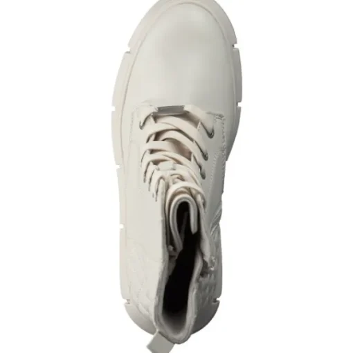 Damen s. Oliver Stiefel<25202, Schnürstiefeletten, Damen, CREAM