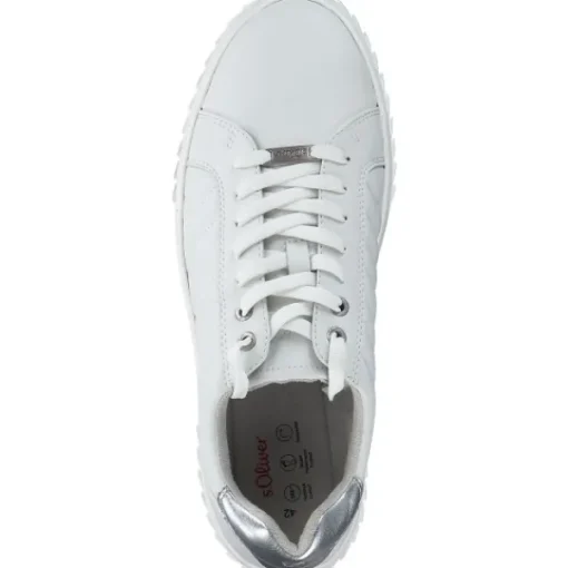 Damen s. Oliver Klassische- & Business Schuhe<5-23601-41/1A0, Schnürschuhe, Damen, Weiß (White)