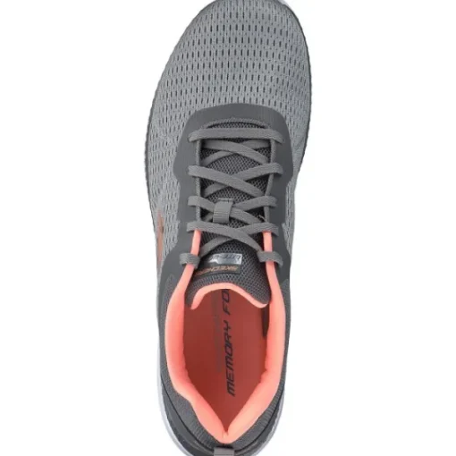 Damen Skechers Klassische- & Business Schuhe<12607 GYCL Bountiful Quick Path, Schnürschuhe, Damen, Grau