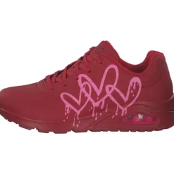 Damen Skechers Klassische- & Business Schuhe<177980, Schnürschuhe, Damen, red/pink