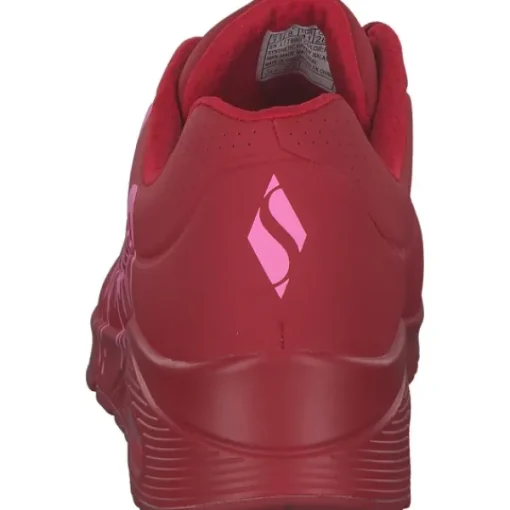 Damen Skechers Klassische- & Business Schuhe<177980, Schnürschuhe, Damen, red/pink