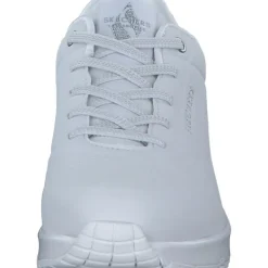 Damen Skechers Klassische- & Business Schuhe<155196, Schnürschuhe, Damen, WHITE/SILVER
