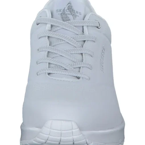 Damen Skechers Klassische- & Business Schuhe<155196, Schnürschuhe, Damen, WHITE/SILVER