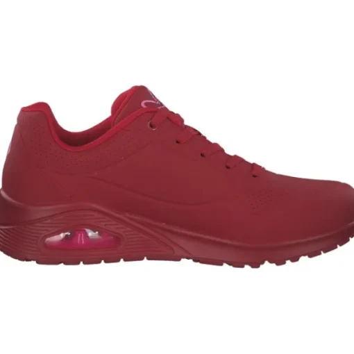 Damen Skechers Klassische- & Business Schuhe<177980, Schnürschuhe, Damen, red/pink