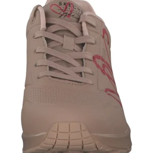 Damen Skechers Klassische- & Business Schuhe<177980, Schnürschuhe, Damen, natural/red